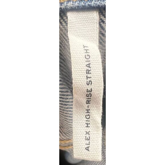 RAG & BONE Alex High Rise Straight Fit Jeans in Color Lucy NWT Size 32 - Picture 8 of 10